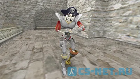 Модель персонажа «Pirate Daniel Fortesque» из игры «MediEvil: Resurrection» для CS 1.6 (вид спереди)