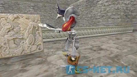 Модель персонажа «Pirate Daniel Fortesque» из игры «MediEvil: Resurrection» для CS 1.6 (вид сбоку)
