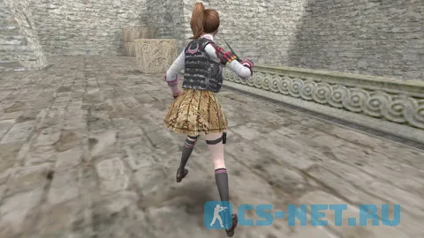 Модель девушки «Romi» из CSNZ для CS 1.6 (вид сзади)