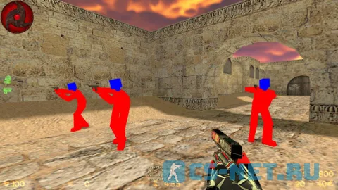 CS 1.6 despainX с красно-синими моделями (скриншот 1)
