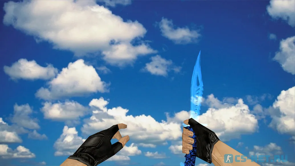 Модель ножа Nautilus Transparent Blue для CS 1.6
