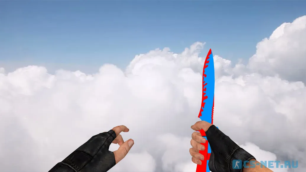 Модель ножа Knife Red and Blue для CS 1.6