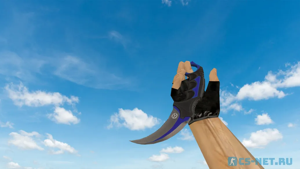 Модель ножа «Karambit Automatic Blue» для CS 1.6