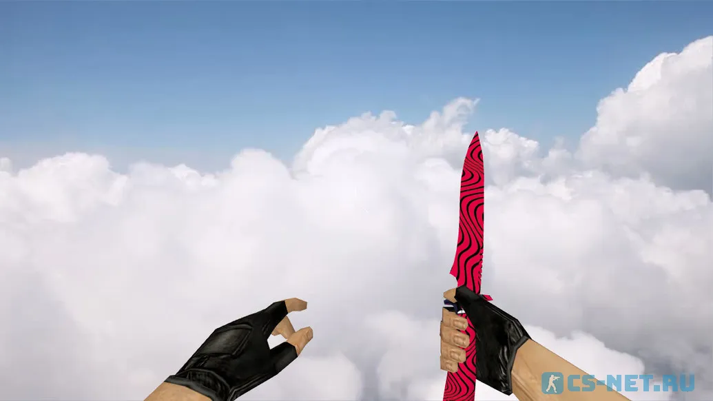 Модель ножа «Default Knife Red Black Pewdiepie» для CS 1.6