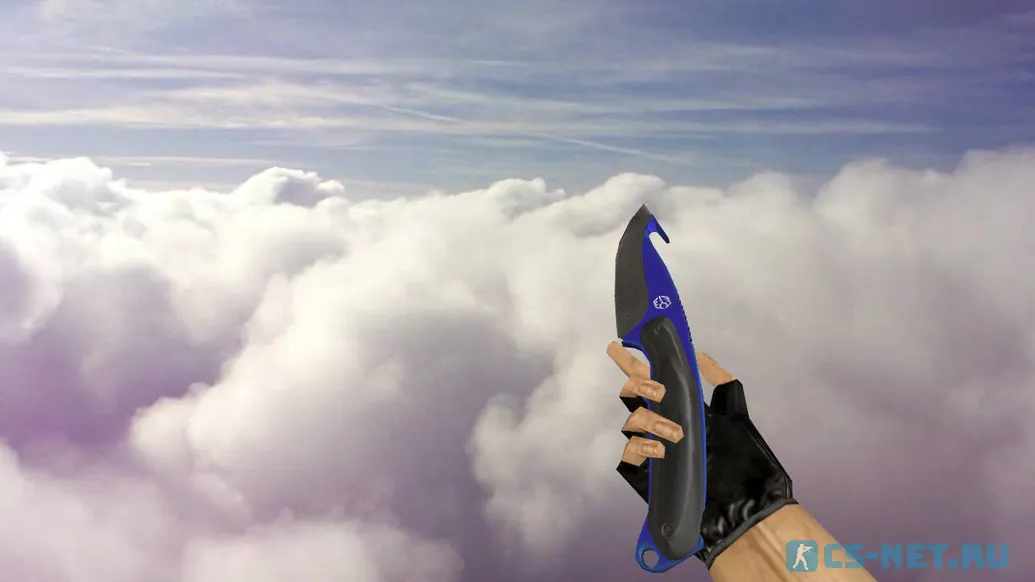 Модель ножа «Gut Knife Automatic Blue» для CS 1.6