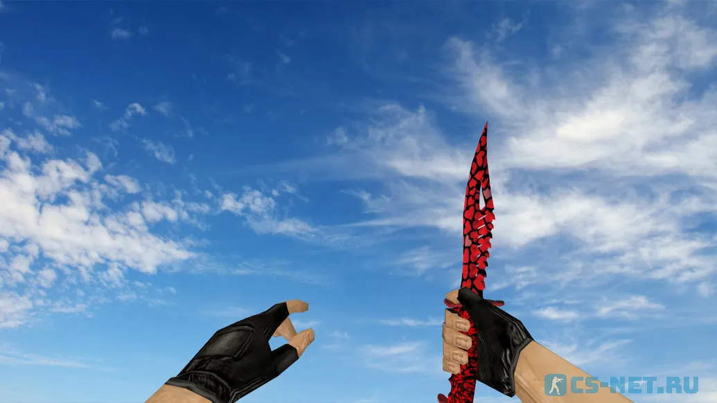 Модель ножа Nautilus Black Hearts для CS 1.6