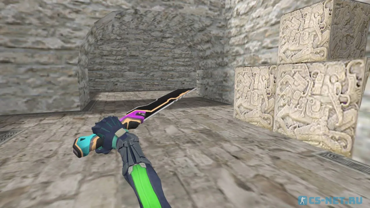 Нож Glitchpop Knife из Valorant для CS 1.6 (скрин 2)
