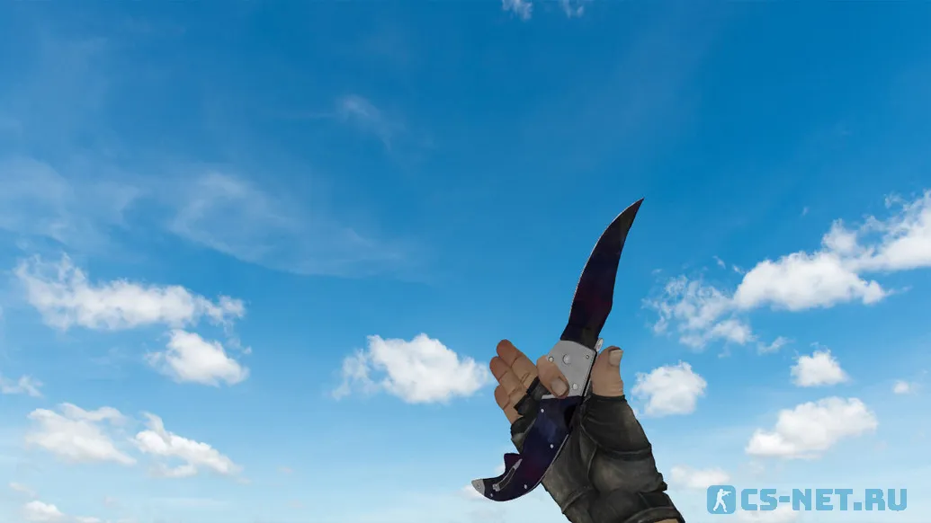 Модель ножа «Falchion Black Pearl» для CS 1.6