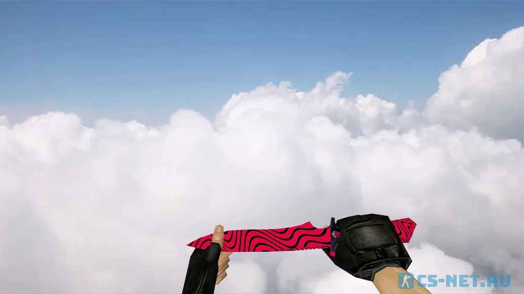 Модель ножа «Default Knife Red Black Pewdiepie» для CS 1.6 (скрин 2)