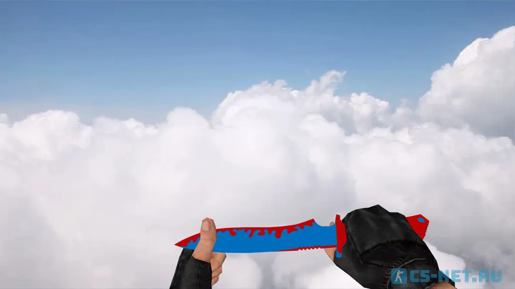 Модель ножа Knife Red and Blue для CS 1.6 (скрин 2)