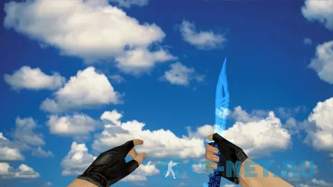 Модель ножа Nautilus Transparent Blue для CS 1.6