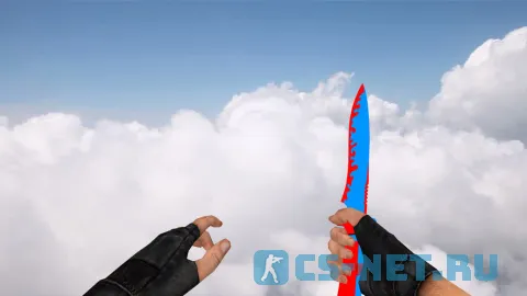 Модель ножа Knife Red and Blue для CS 1.6