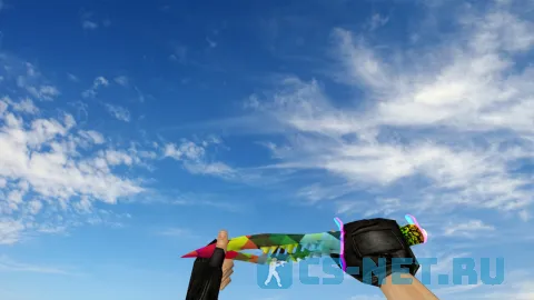 Модель ножа Nautilus Colorful Triangles для CS 1.6 (скрин 2)