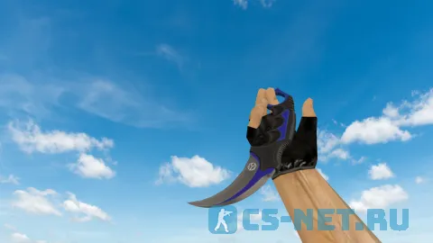 Модель ножа «Karambit Automatic Blue» для CS 1.6