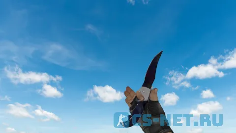 Модель ножа «Falchion Black Pearl» для CS 1.6