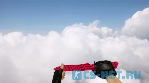 Модель ножа «Default Knife Red Black Pewdiepie» для CS 1.6 (скрин 2)