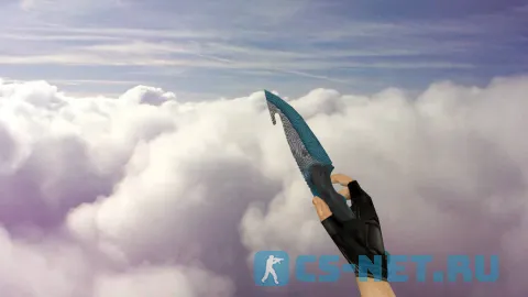 Модель ножа «Gut Knife Bark Beetle Blue» для CS 1.6 (скрин 2)