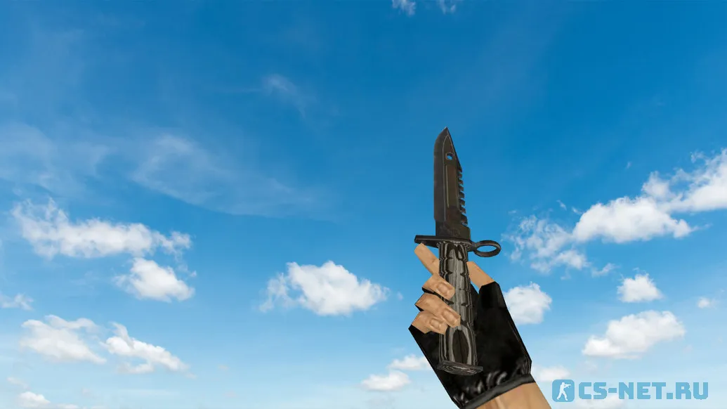 Модель «Штык-нож M9 «Черный глянец» v2» для CS 1.6
