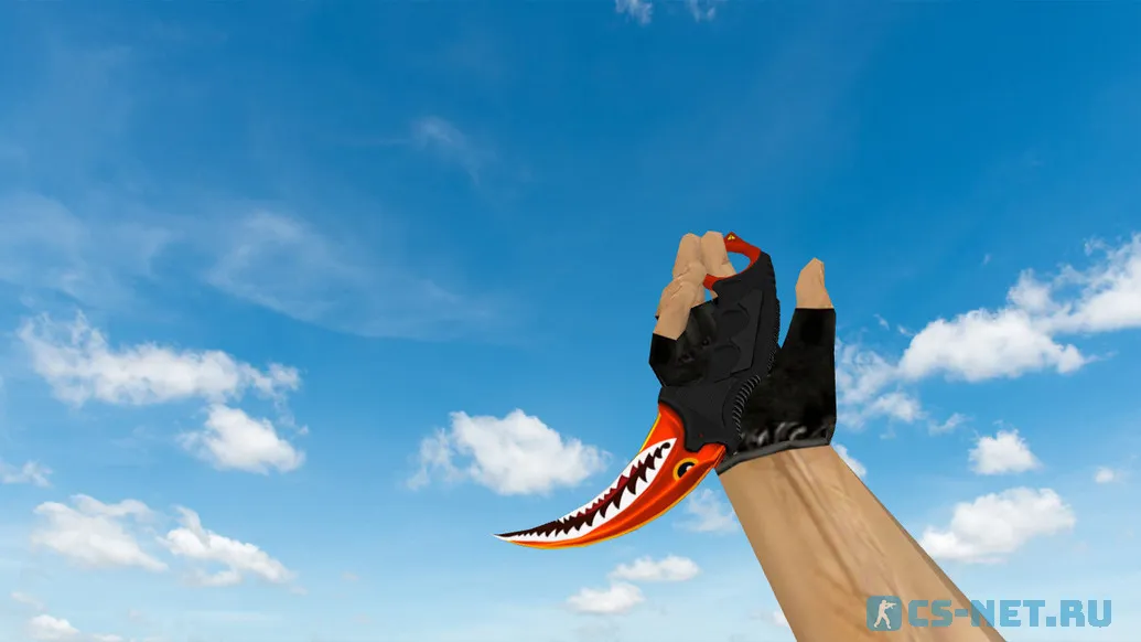 Модель ножа «Karambit Aber Shark» для CS 1.6