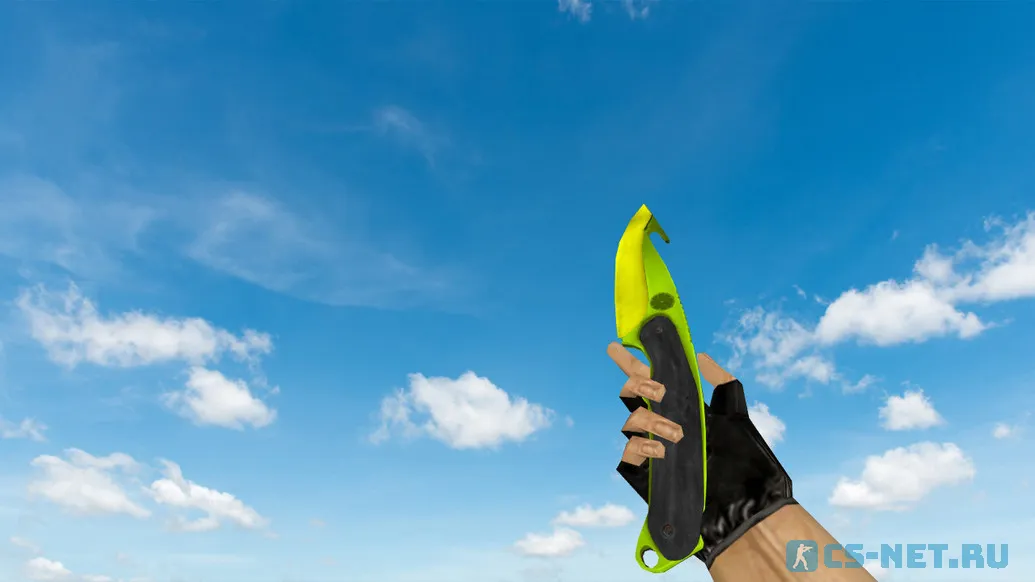 Модель ножа «Gut Knife Hecklux Lime» для CS 1.6