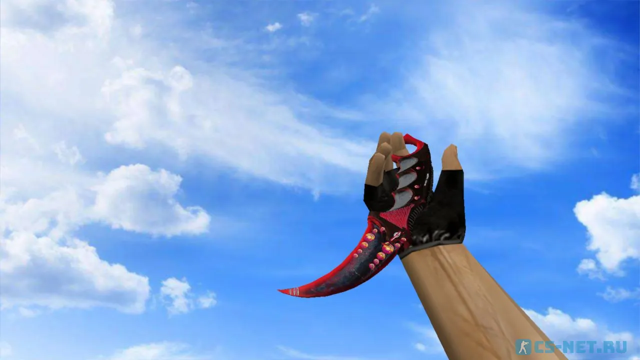 Модель ножа «Керамбит | Dreamer Red» для CS 1.6