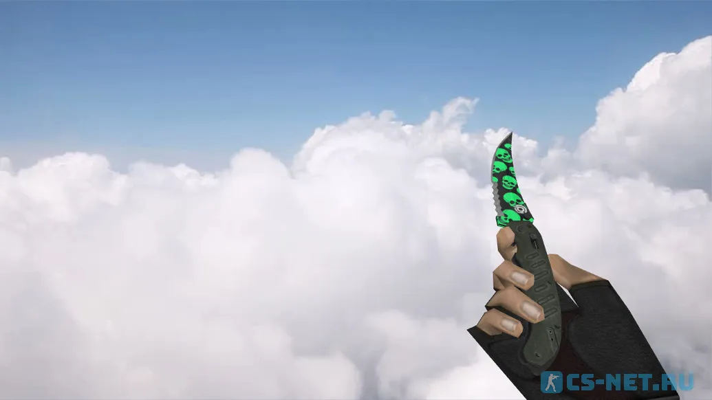 Модель ножа «Flip Knife Skull Pattern» для CS 1.6