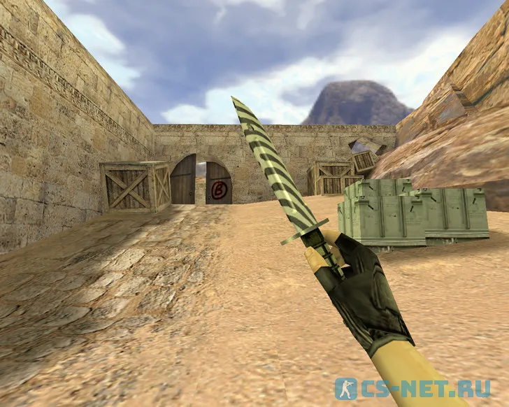 Модель «Штык-нож Зебра» для CS 1.6