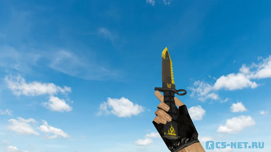 Модель ножа «M9 Bayonet Flame Tester» для CS 1.6