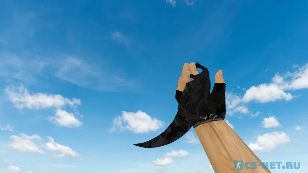 Модель ножа «Karambit Black Camo» для CS 1.6