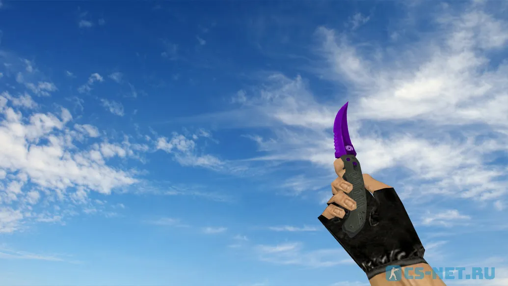 Модель ножа «Flip Knife Purple Oil» для CS 1.6