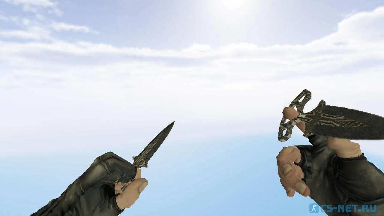 Модель ножа «Black Laminate | Shadow Daggers» для CS 1.6 (скрин 4)