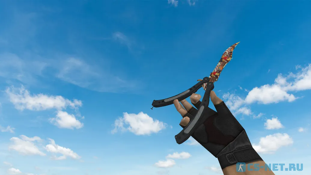 Модель ножа «Butterfly Knife | Лапки» для CS 1.6