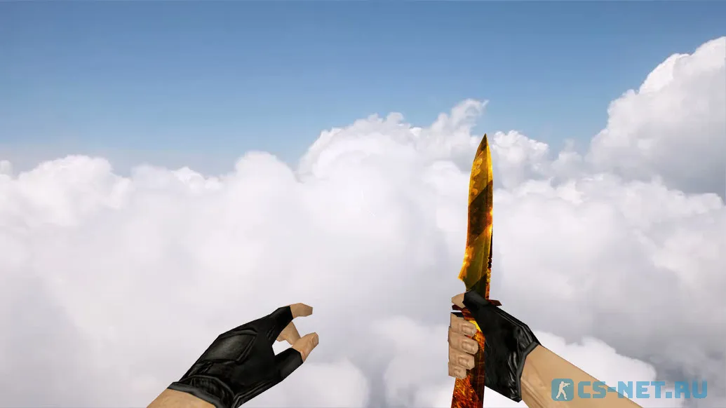 Модель ножа «Default Knife Gold Dangerous» для CS 1.6