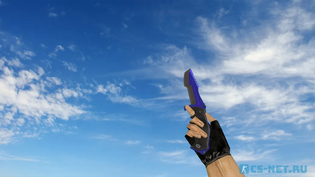 Модель ножа «Huntsman Knife Automatic Blue» для CS 1.6