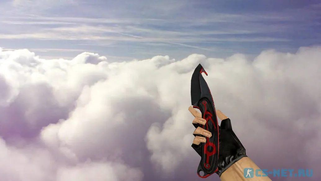 Модель ножа «Gut Knife Cyber Red» для CS 1.6