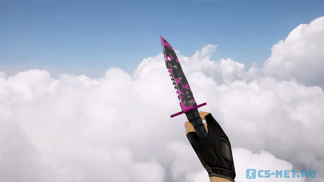 Модель «Штык-нож M9 | Пиксельный камуфляж "Розовый"» для CS 1.6 (скрин 2)