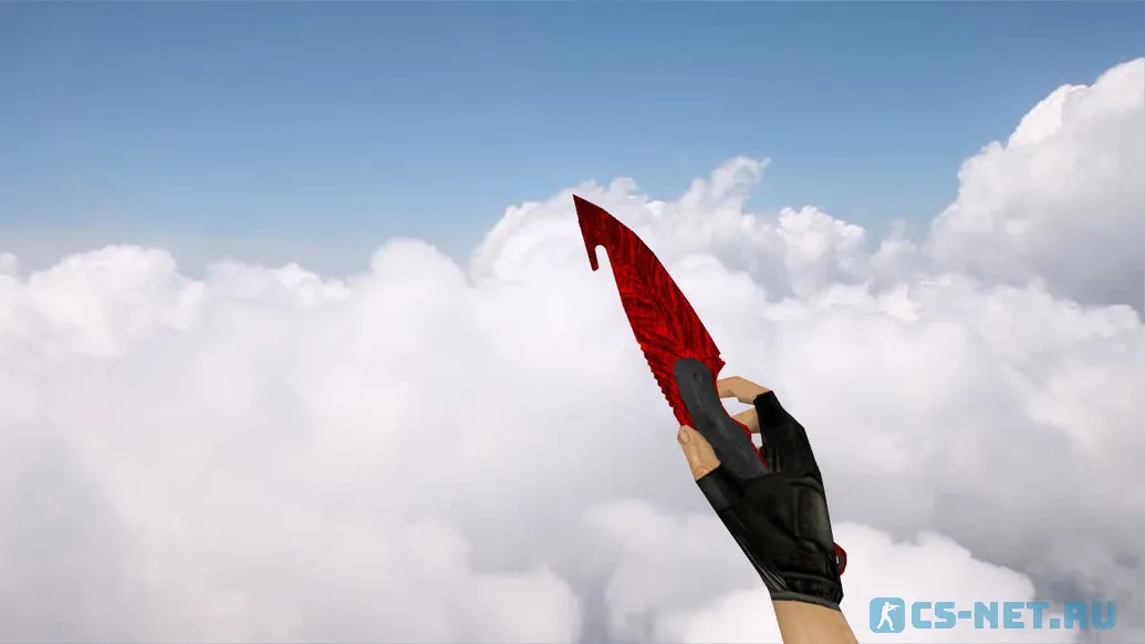 Модель ножа «Gut Knife Ruby Red» для CS 1.6 (скрин 2)