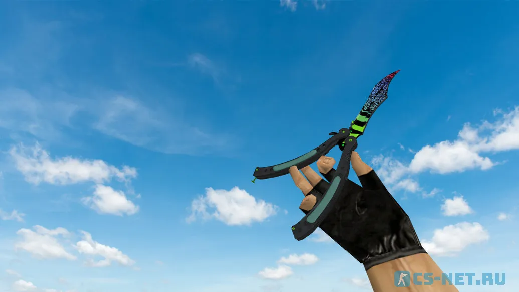 Модель ножа «Butterfly Knife Superfurry» для CS 1.6