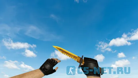 Модель ножа «M9 Bayonet Fine Gold» для CS 1.6 (скрин 3)