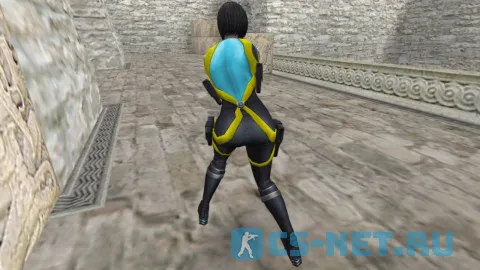 Персонажа «Domino» из игры «Fortnite» для CS 1.6 (CT сзади)
