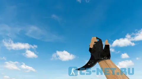 Модель ножа «Karambit Black Panther» для CS 1.6
