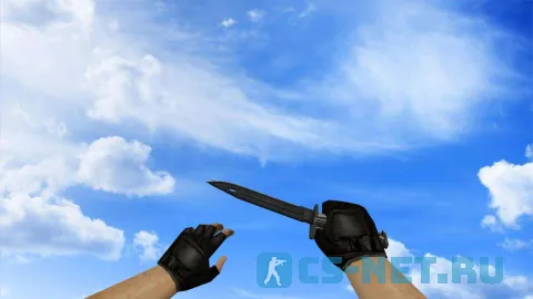 Модель «Штык-нож | Черный глянец» для CS 1.6 (скрин 2)