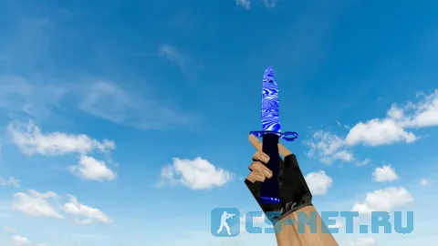 Модель «Штык-нож M9 «Дамасская сталь» Blue» для CS 1.6