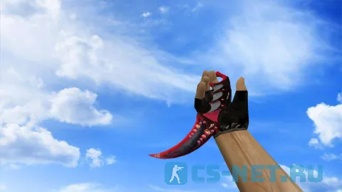 Модель ножа «Керамбит | Dreamer Red» для CS 1.6