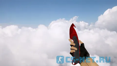 Модель ножа «Gut Knife Ruby Red» для CS 1.6