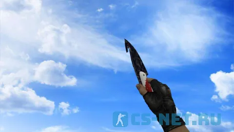 Модель «Нож с лезвием крюком | Чёрная призма» для CS 1.6 (скрин 2)