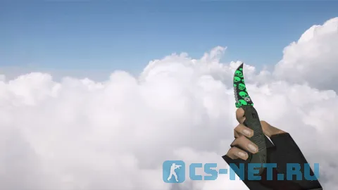 Модель ножа «Flip Knife Skull Pattern» для CS 1.6