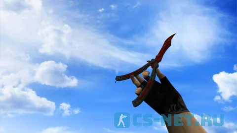 Модель ножа «Нож-бабочка | Пламя» для CS 1.6