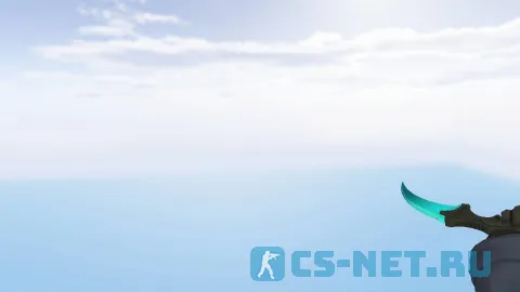 Модель ножа «Керамбит | Голубой сплав» для CS 1.6 (скрин 2)