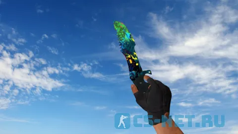Модель ножа «Huntsman Knife Paintsplash» для CS 1.6 (скрин 2)